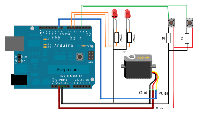 arduino servo wiring