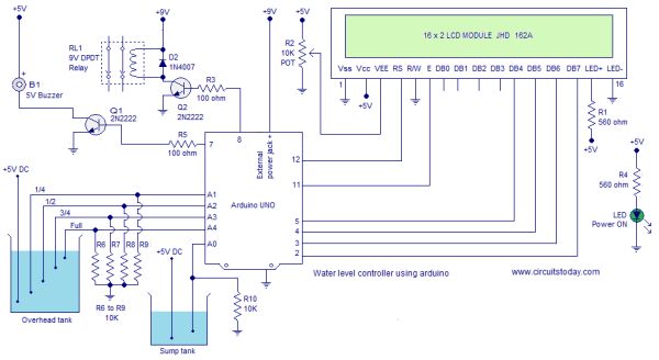Water level controller using arduino -Use Arduino for Projects