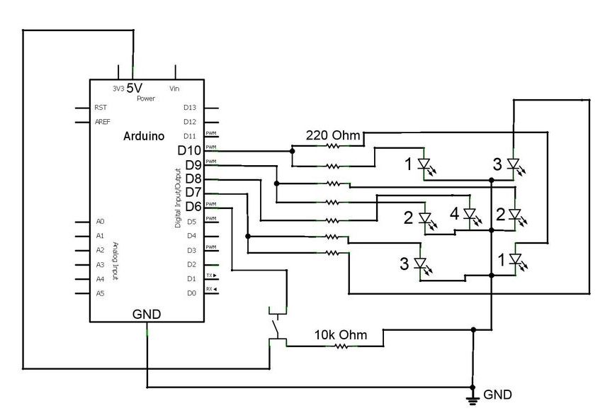 Arduino Led Dice - duino