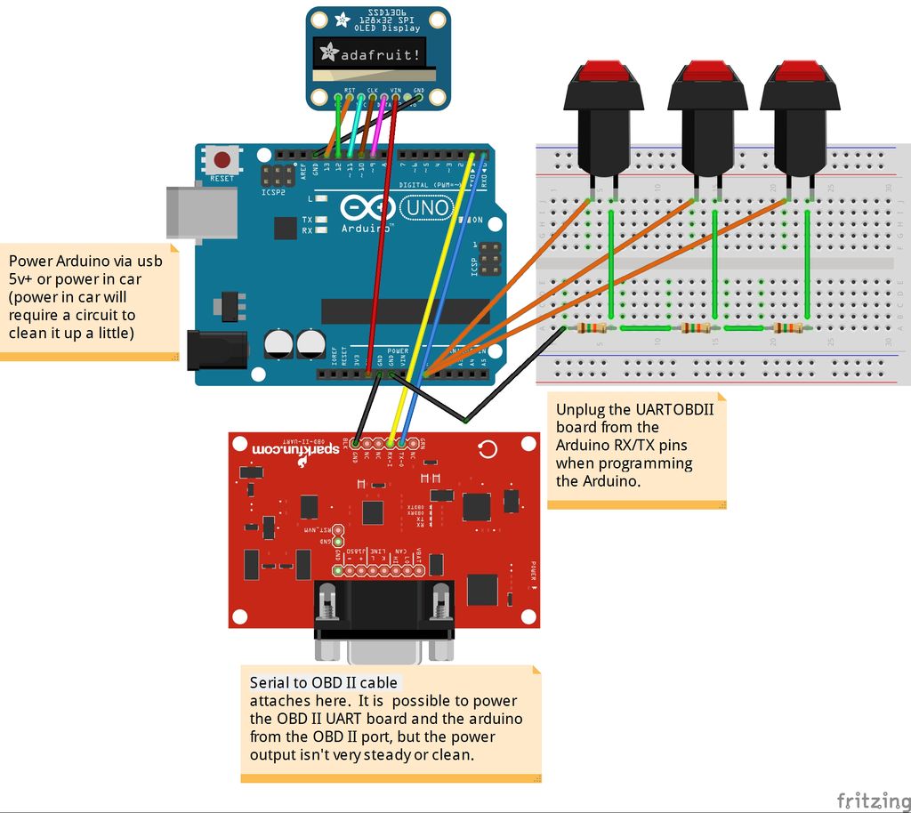Custom OBD II Gauge in With OEM Look using arduino - duino