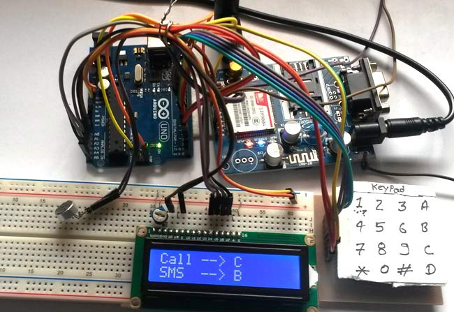 Call and Message using Arduino and GSM Module - duino