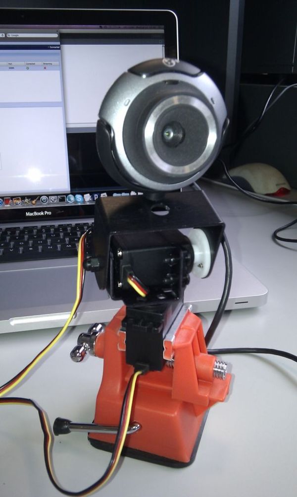 Arduino Remote controlled webcam