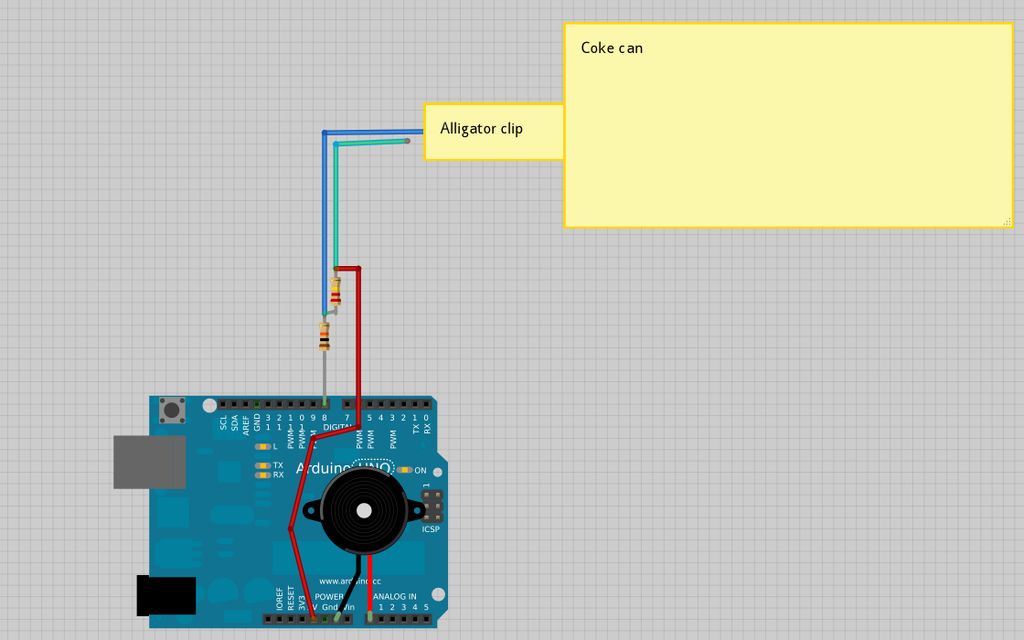 مدار قوطی کوکای آلارم آردوینو