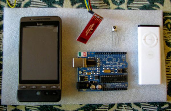 Control Android mobile using an Arduino