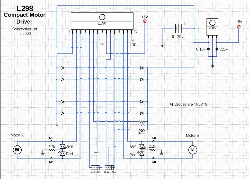 Arduino Motor Shield Schaltplan