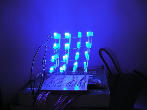 Arduino 4x4x4 LED Cube