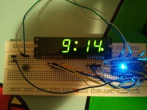 Arduino Clock using Standard Clock Display