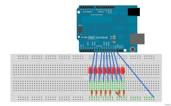 Arduino Computer Stress Meter circuit