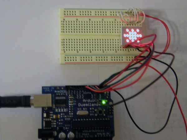 Arduino Dot Matrix LED connection
