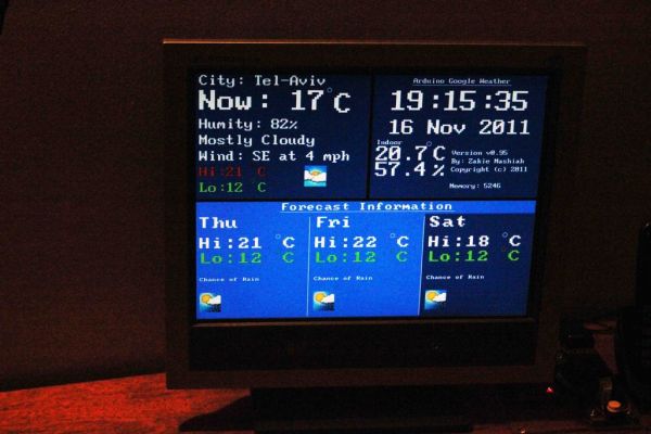 Arduino Google Weather