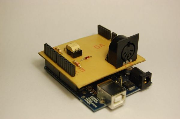 Arduino MIDI in shield