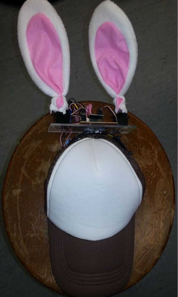 Arduino Rabbit Ears on a Cap