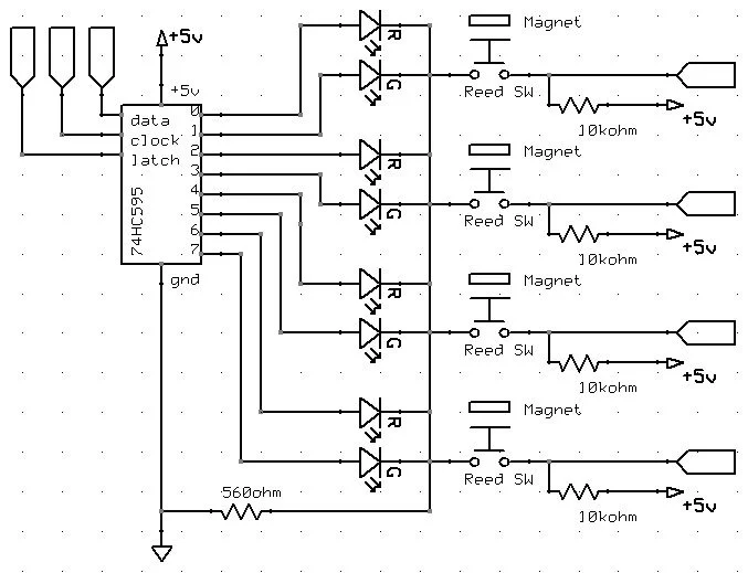 Arduino Target Practice circuit