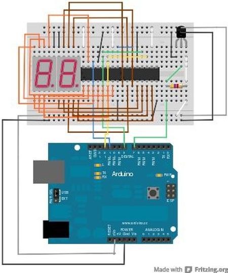 Arduino Thermometer circuit