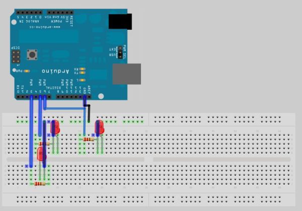 Arduino & Visual Basic 6 Light Controller circuit