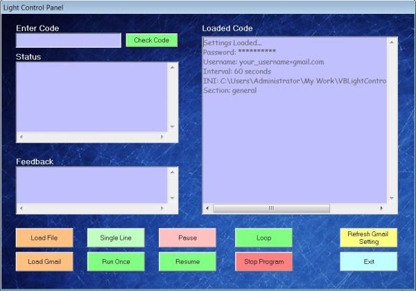 Arduino & Visual Basic 6 Light Controller -