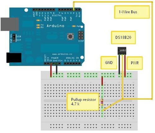 Arduino iButton garage-door opener circuit