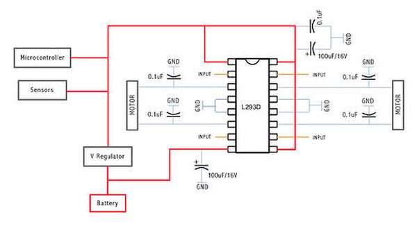 l293d motor driver datasheet pdf download