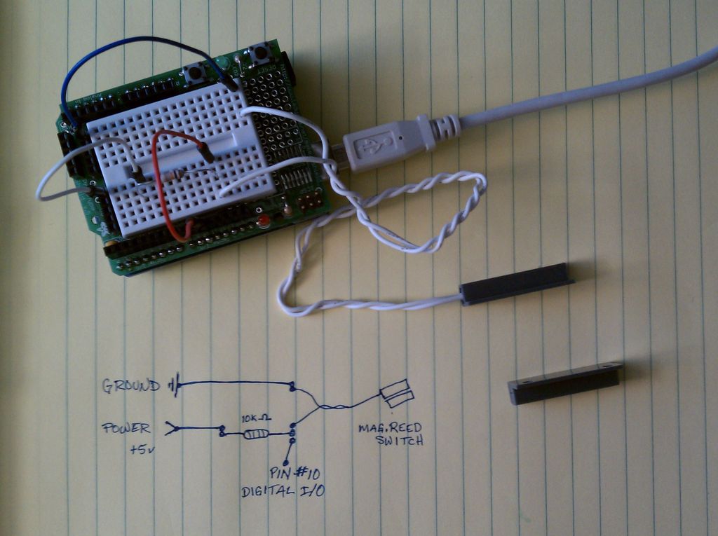 arduino simpleTweet_01 python circuit
