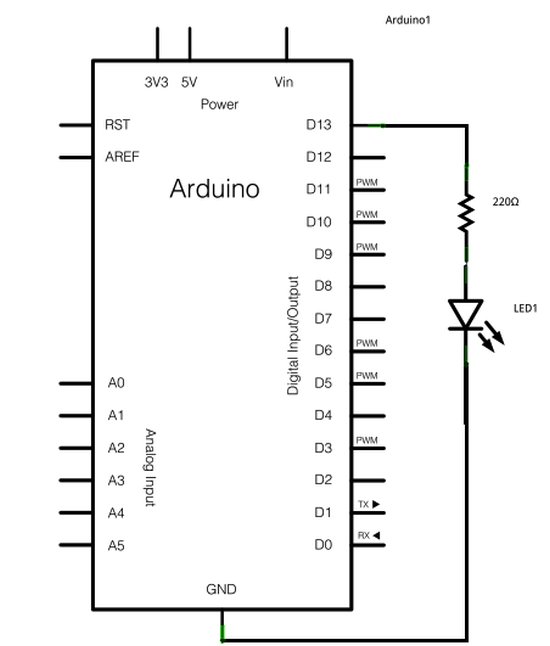 Blinking Led Arduino Circuit Diagram 2786