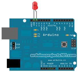 Arduino Hello World Blink Schematic