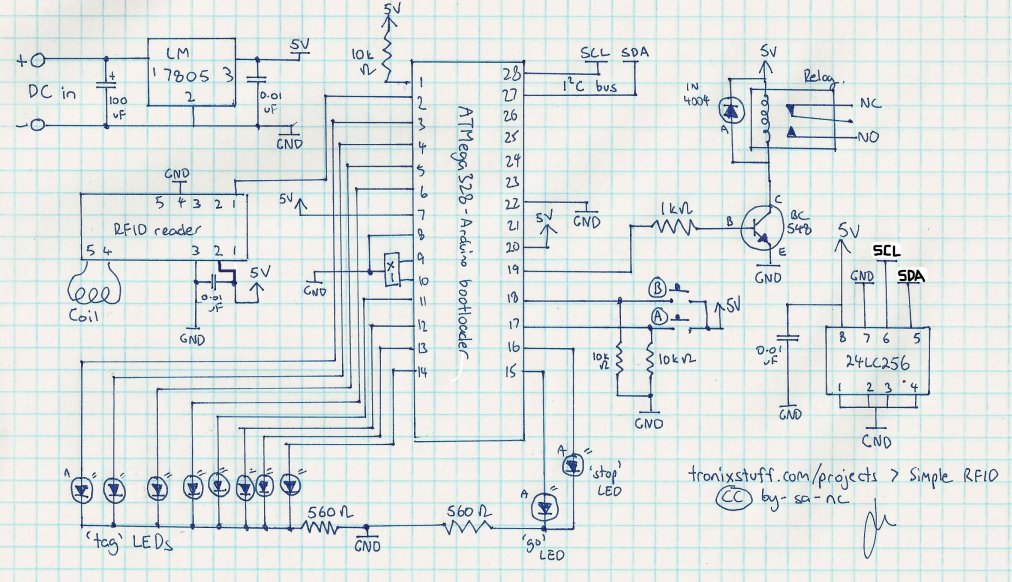 Схема дубликатора домофонных ключей на arduino