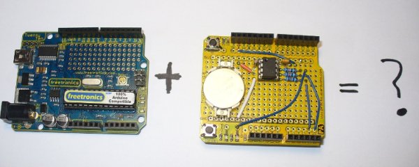 Arduino real time clock to the Freetronics