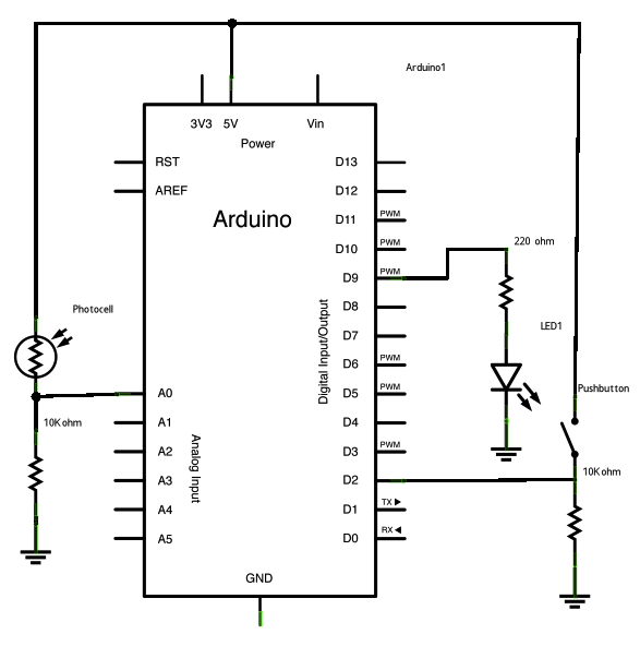 arduino while loop button