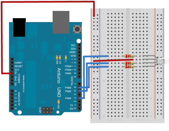 Read ASCII String using Arduino circuit