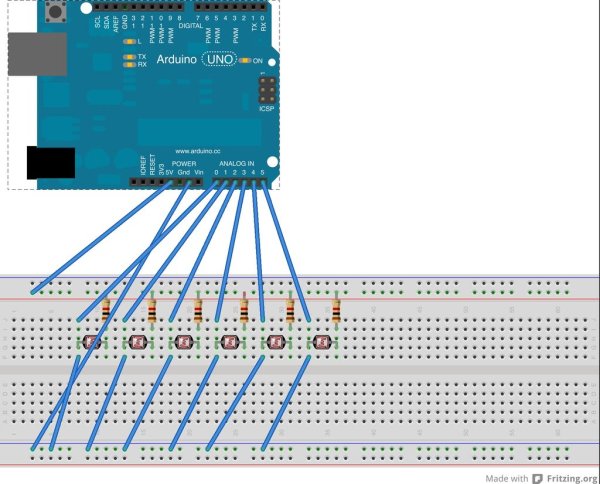 Light Strings using Arduino circuit