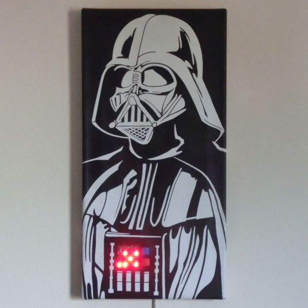Talking Darth Vader Binary Clock