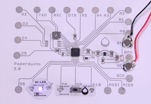 Paperduino 2.0 with Circuit Scribe