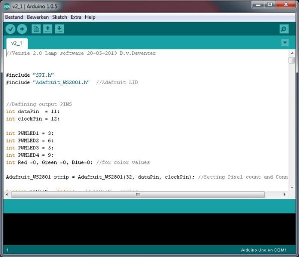 Code for the Arduino