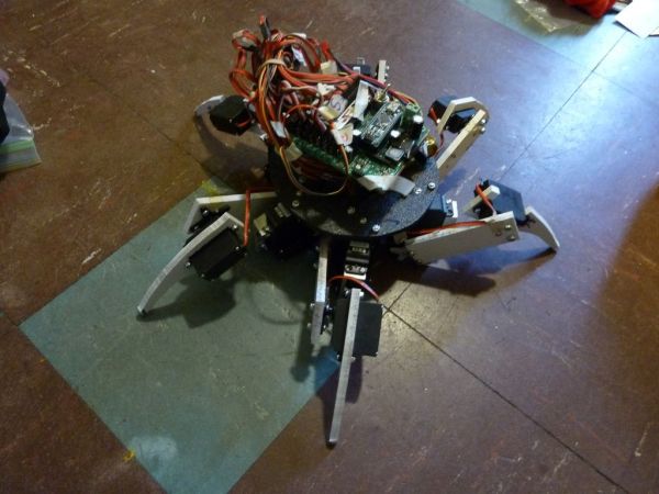 ساده 18dof Hexapod،