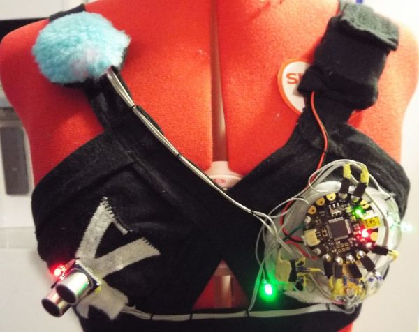 Star Wars Adafruit Flora Theremin LED Bra