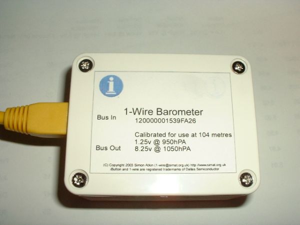 1 Wire Barometer Project