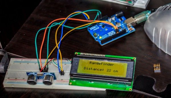 Arduino ultrasonic range finder