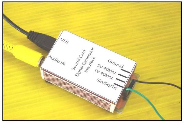 PC Sound Card Signal Generator Interface
