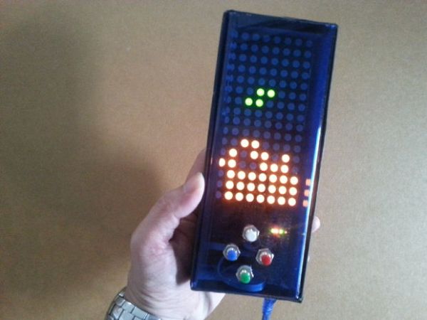 Arduino Tetris on bi color LED matrix