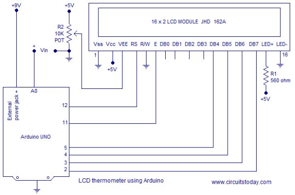 Voltmeter using arduino -Use Arduino for Projects tft lcd color monitor wiring diagram 