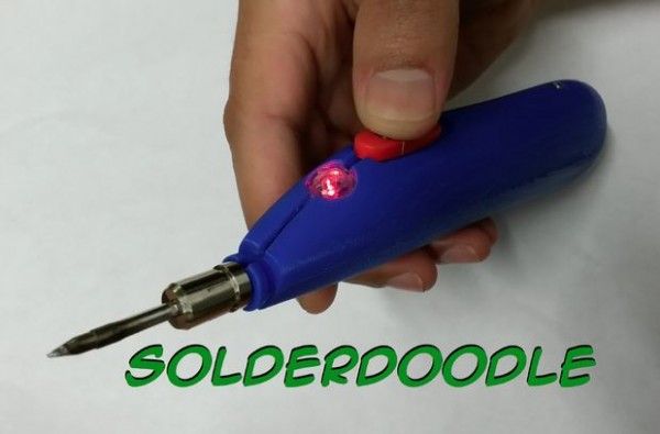 Solderdoodle Open Source USB Rechargeable Soldering Iron