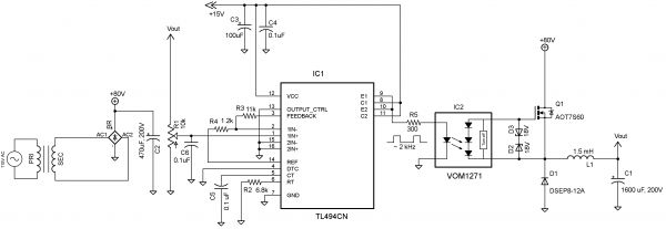 Variable HV power supply employs photovoltaic optocoupler