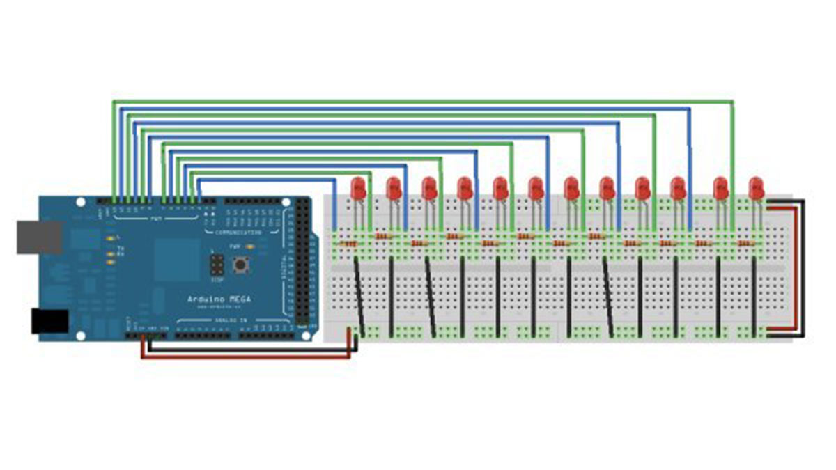 Arduino Analog Write with 12 LEDs