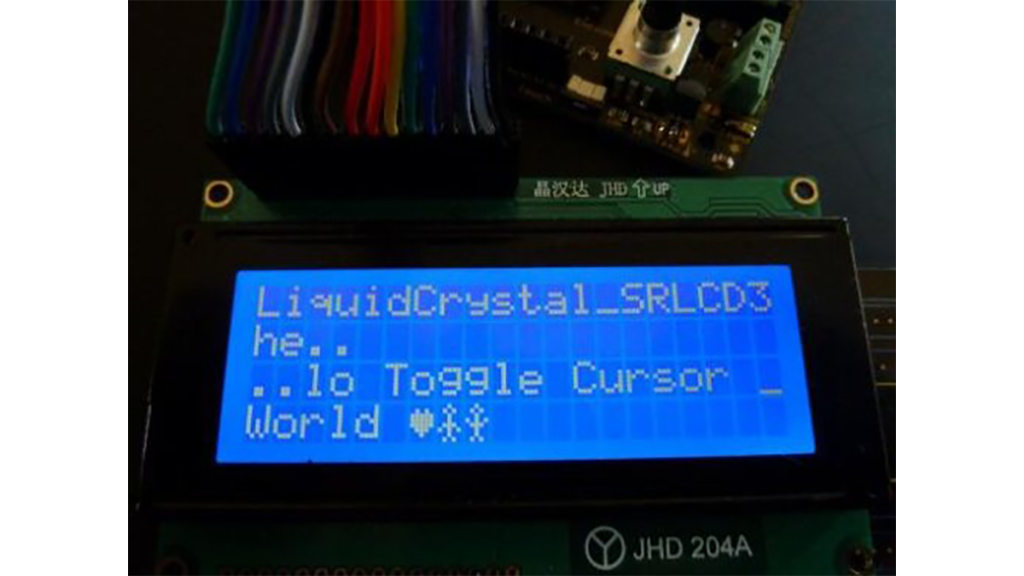 3 wires interface for LCD display using Arduino