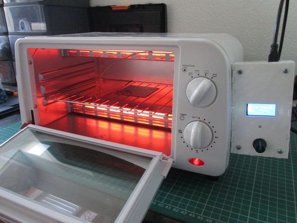 Temperature controlled reflow oven build