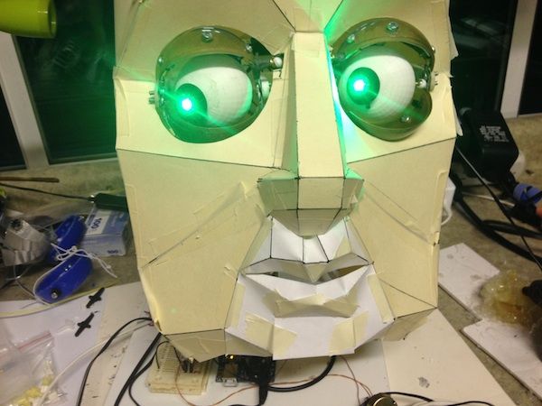 Animatronic Eyes and Wii Nunchuck Part 2 using Arduino