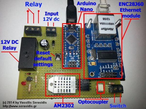 Arduino Network relay