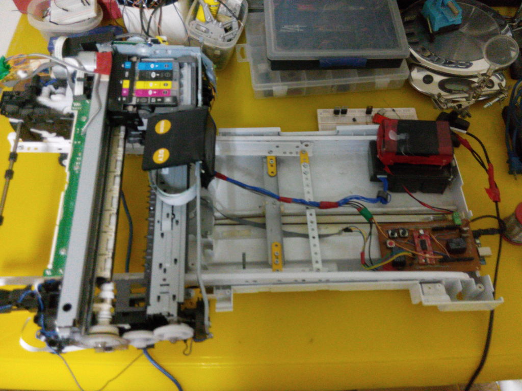 How to turn inkjet printer to print on Coffee using Arduino