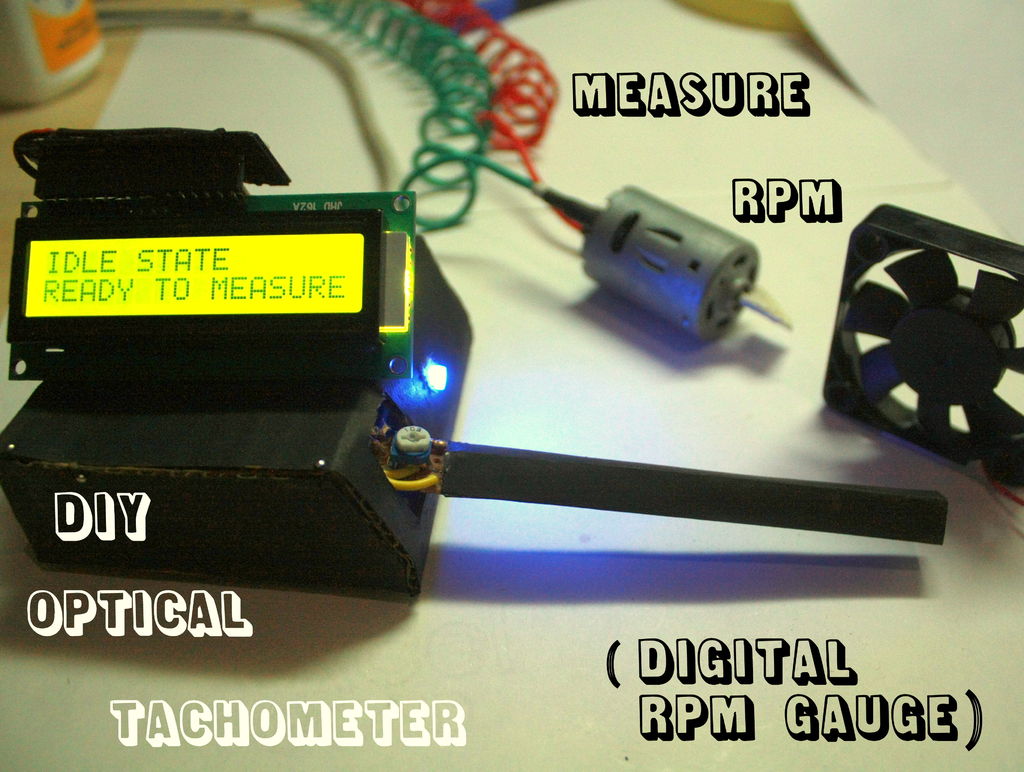 Measure RPM Optical Tachometer using Arduino