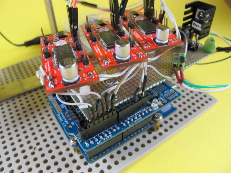 Arduino 3-axis Mini Lazer Paper-Cutter circuit